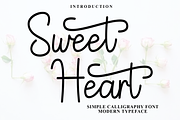 Sweet Heart, a Script Font by InermediaSTUDIO (Thumbnail 1 of 8)