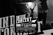 Indie Concert Poster Flyer, a Flyer Template by Muhamad Iqbal hidayat (Thumbnail 1 of 3)