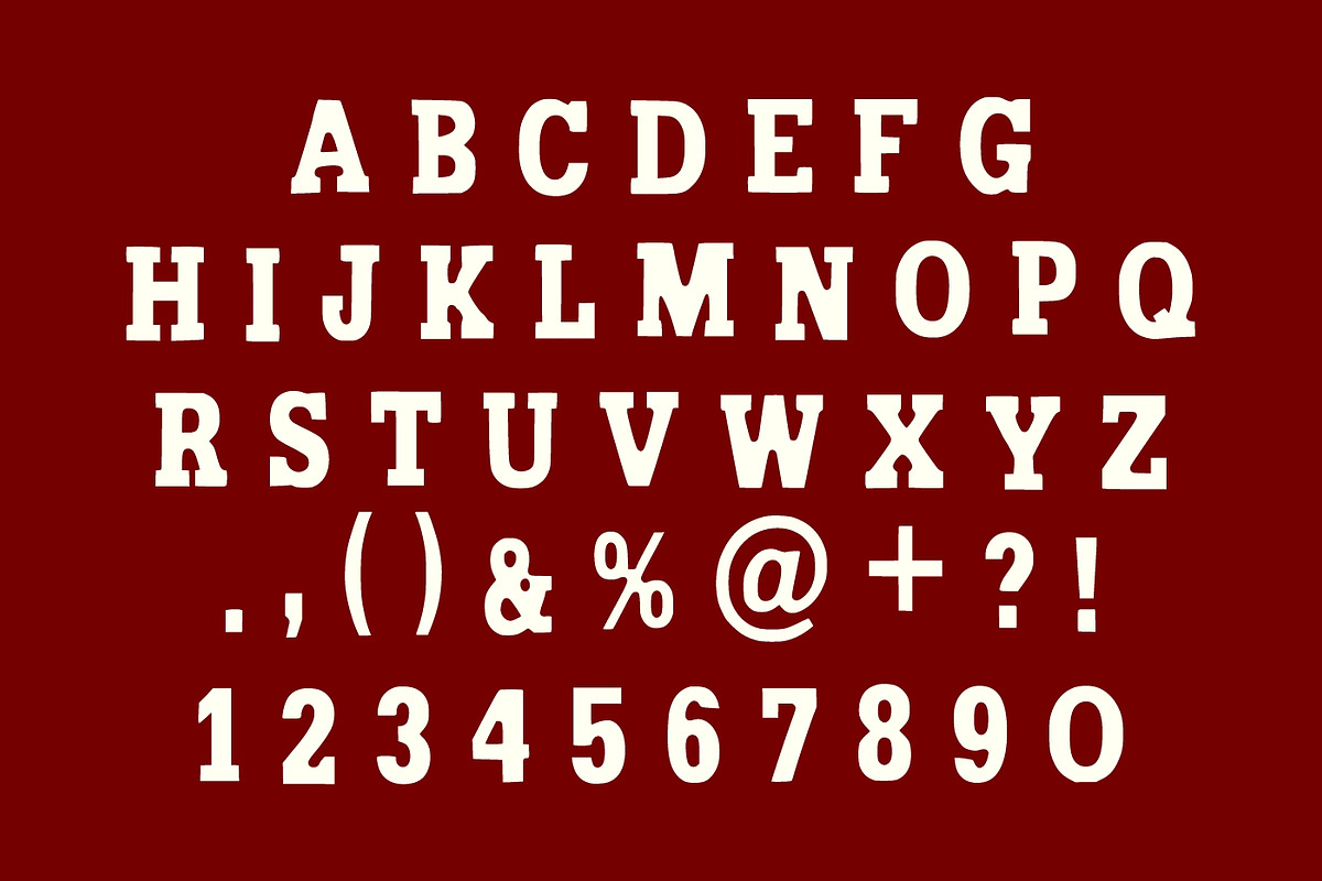 Baseball Team, a Slab Serif Font by Fourteen Letter (Photo 2 of 6)