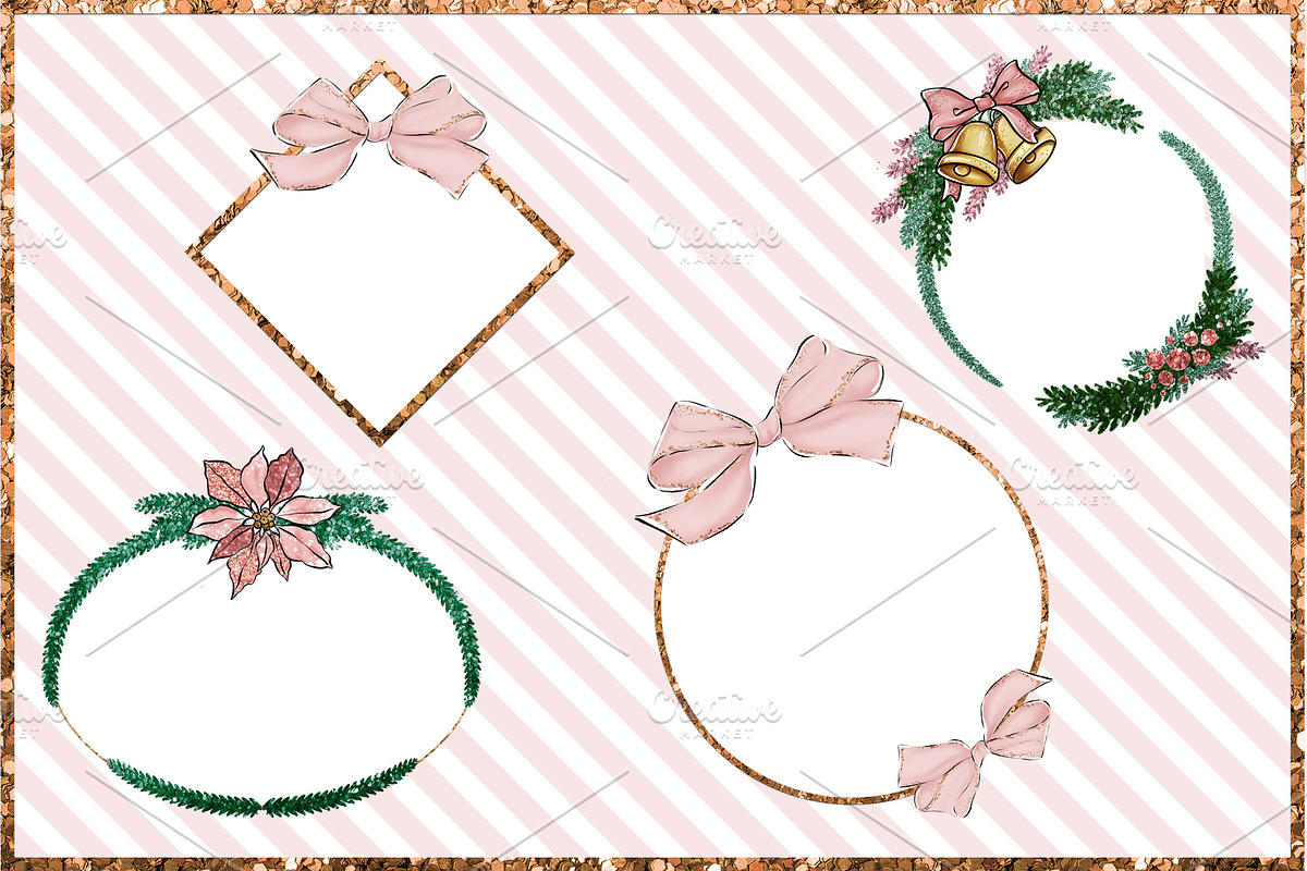 Christmas Clipart Png set, a Decorative Illustration by The GG Shop (Photo 7 of 9)