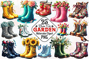 Garden Boots Sublimation Clipar, an Illustration by RobertsArt (Thumbnail 1 of 7)