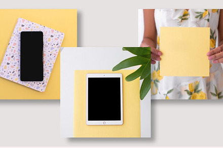 Yellow Pops Mockups (15+ Images)