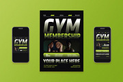 Gym Membership Flyer, a Flyer Template by Aiyari Graphic (Thumbnail 1 of 3)