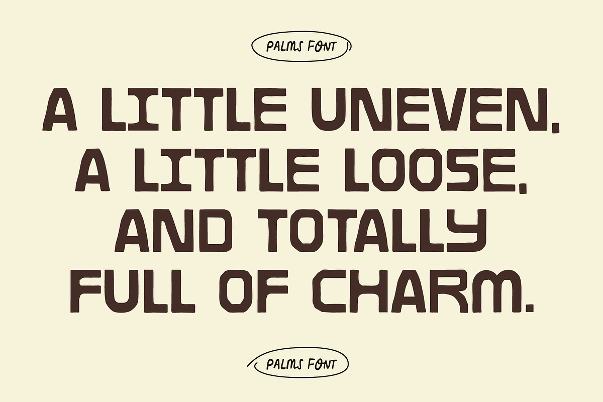 Palms - Handmade Retro Sans Serif, a Font by Studio Funshop by Kelli (Photo 7 of 10)