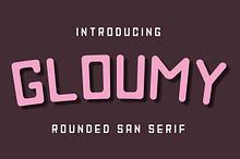 Gloumy | Rounded Typeface