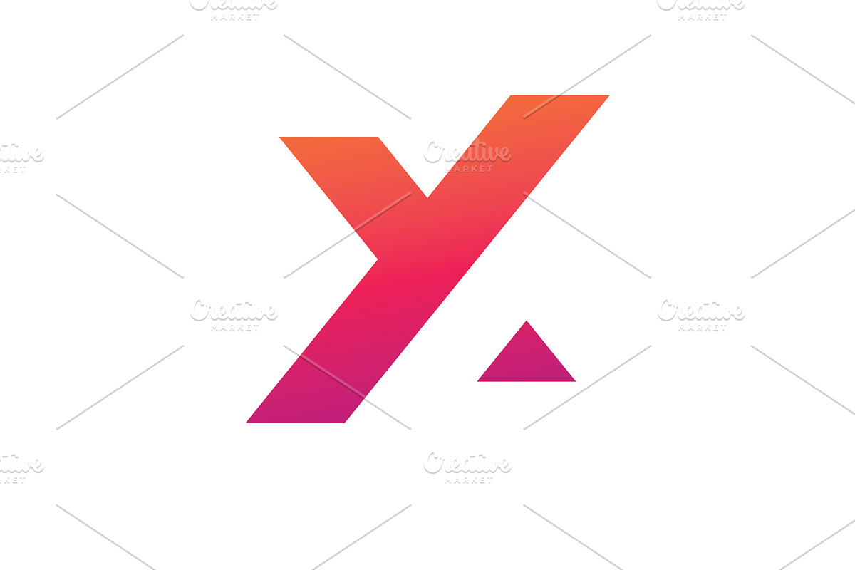 X Logo Design and template. Creative, a Branding & Logo Template by T.Vooka