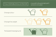 Gardening icons, an Outline Icon by the cabin supply co (Thumbnail 3 of 5)