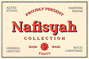 Nafisyah Slab - 9 Layered Font, a Slab Serif Font by Aktab Studio (Thumbnail 1 of 15)