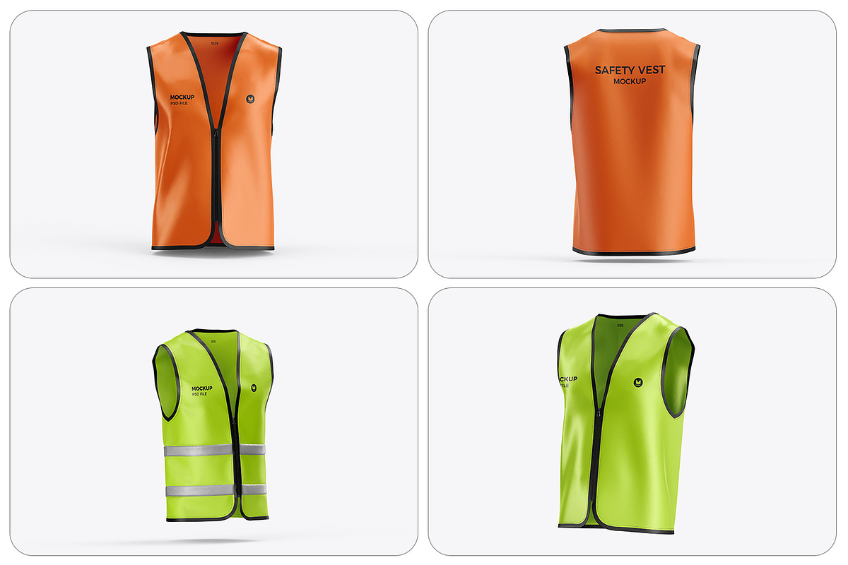 Safety Vest Uniform Mockup, an Apparel Mockup by RamStudio2 (Photo 3 of 15)