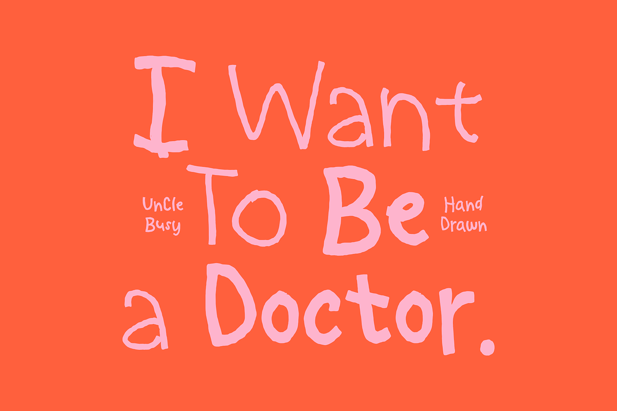 Uncle Busy - Messy Handwritten, a Handwritten Font by Marvadesign (Photo 3 of 9)