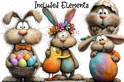 Baby Bunny Easter Illustration Set, an Illustration by cherrydesign (Thumbnail 2 of 4)