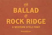 The Ballad of Rock Ridge, a Serif Font by Komet & Flicker (Thumbnail 1 of 14)