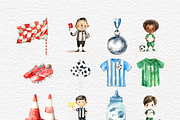 Watercolor football jersey clipart, a Sport Illustration by Invite to Clipart (Thumbnail 3 of 6)