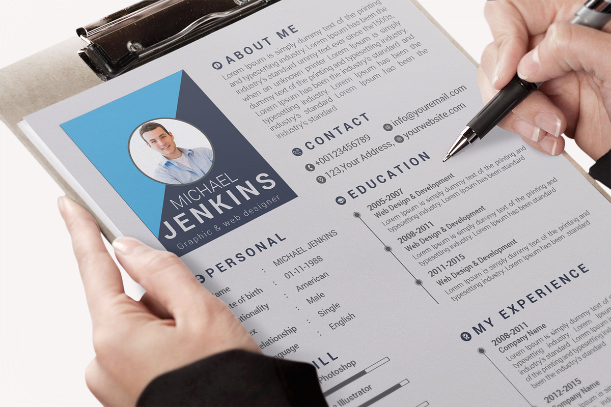 Resume Template and Cover Letter, a Resume Template by designvillage (Photo 13 of 13)