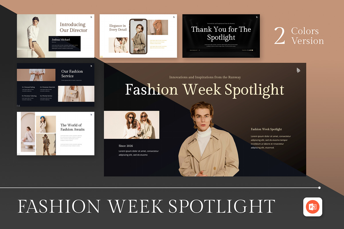 Fashion Week Spotlight PowerPoint, a Presentation Template by Antstheme (Photo 1 of 4)