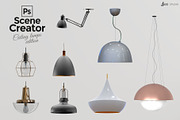 30 PSD scene creator ceiling lamps, a Household Mockup by JAZZ STUDIO (Thumbnail 4 of 5)