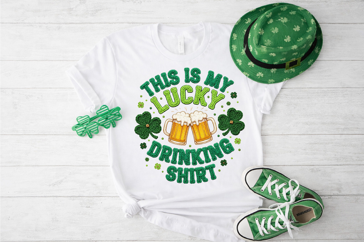 This is my lucky drinking shirt Png, an Illustration by DreamCafeArt (Photo 6 of 8)