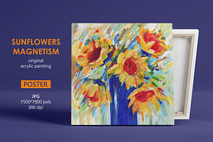 Sunflowers Digital Wall Art Print