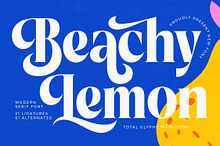 Beachy Lemon Modern Serif Font