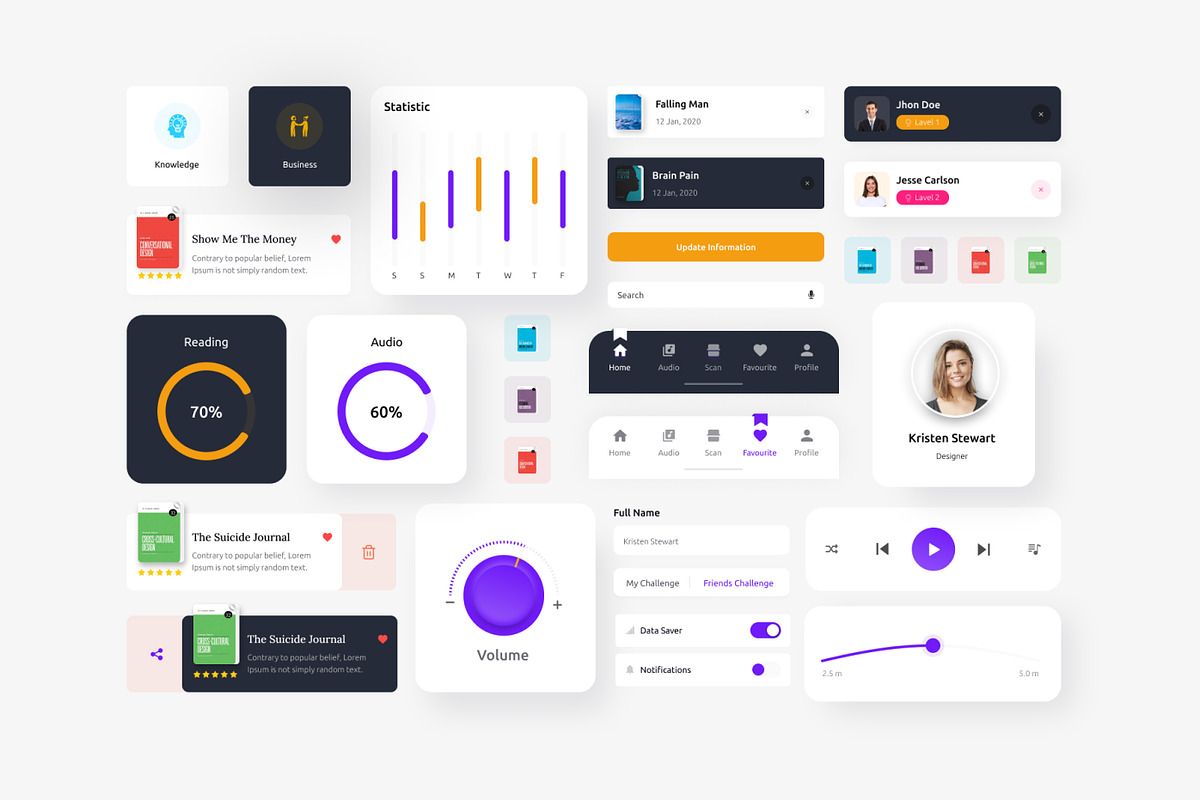 Book App | iOS App UI Help Kit, an App Template by CreativeUI (Photo 3 of 8)