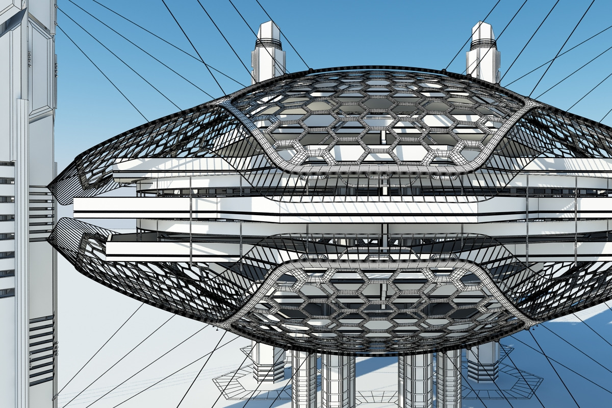 Futuristic Skyscraper HD 16, an Architecture 3D Model by Giimann (Photo 11 of 16)