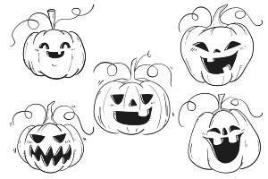 Halloween Pumpkin Set 3