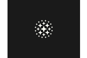 Abstract vector logo from isolated, an Illustration by Bureau