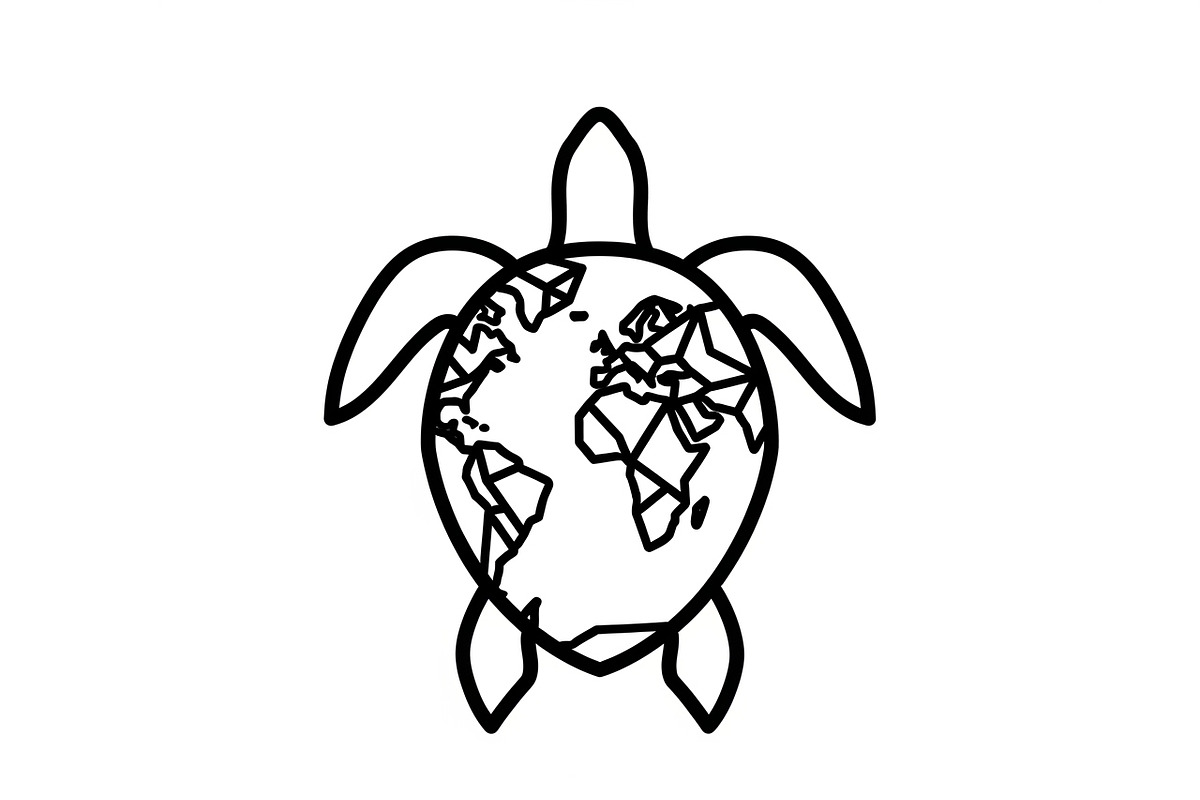 World Map Sea Turtle Bundle, an Illustration by Gaye Art (Photo 26 of 31)
