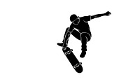 skateboard trick silhouettes showcas, an Illustration by Amazin_art (Thumbnail 16 of 31)