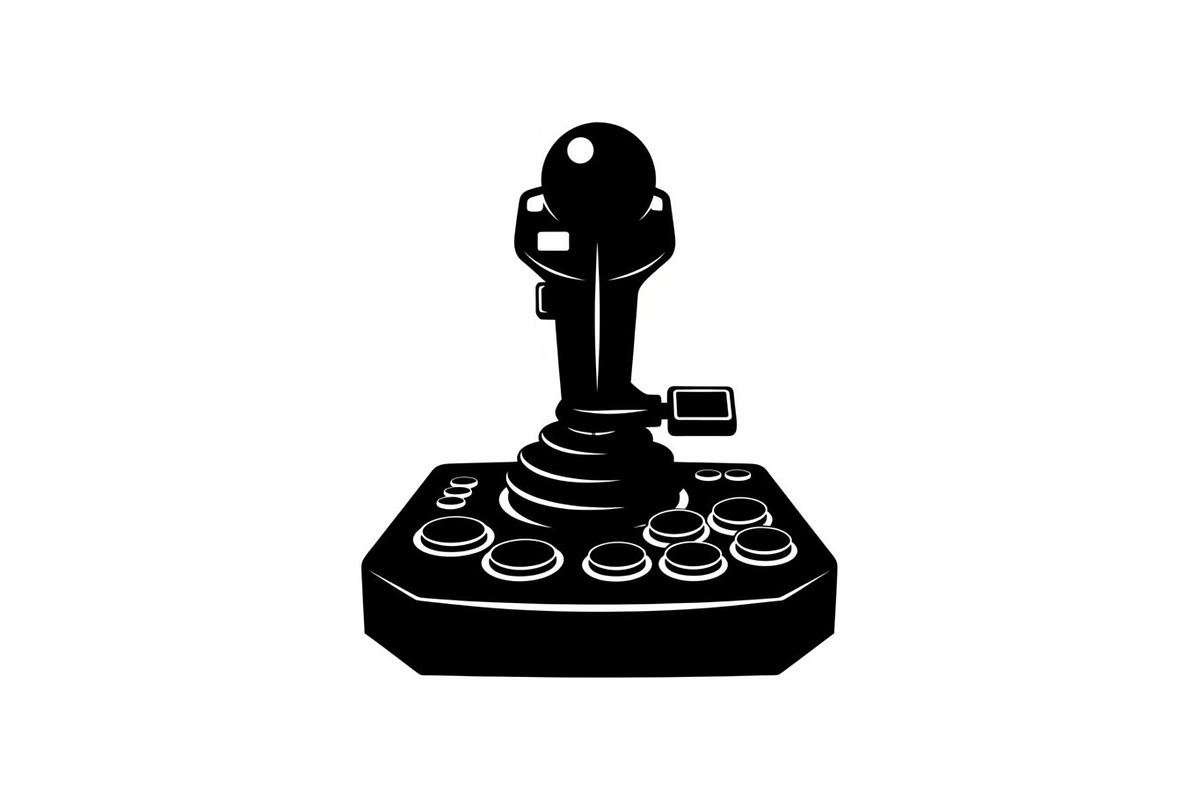50 Retro Gaming Joystick Vector Bund, an Illustration by Creativeshirt (Photo 10 of 51)