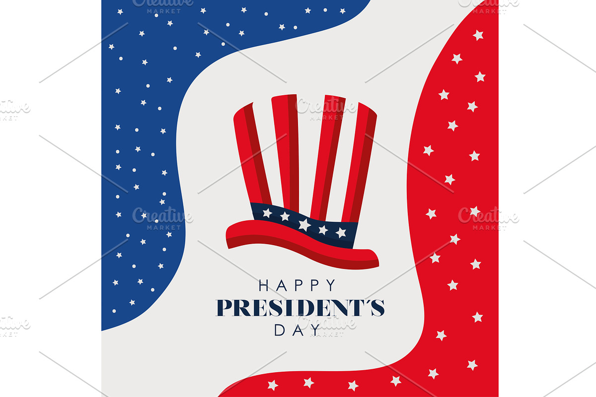 presidents day poster, an Illustration by studiogstock