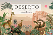 DESERTO Wallpaper & Motifs, a Pattern Graphic by Artifactory Studios (Thumbnail 1 of 8)