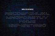 Simple Tech, a Sans Serif Font by Atj.std (Thumbnail 8 of 12)