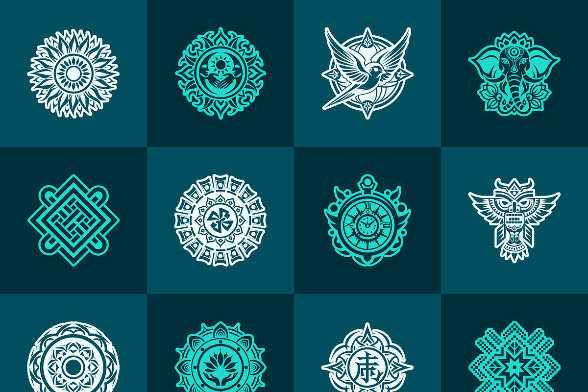 Gratitude Symbol Art Set, a Solid Icon by Creative Stall (Photo 10 of 10)