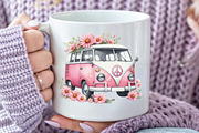 Pink Groovy Summer Clipart, an Illustration by CraftArtStudio (Thumbnail 5 of 6)