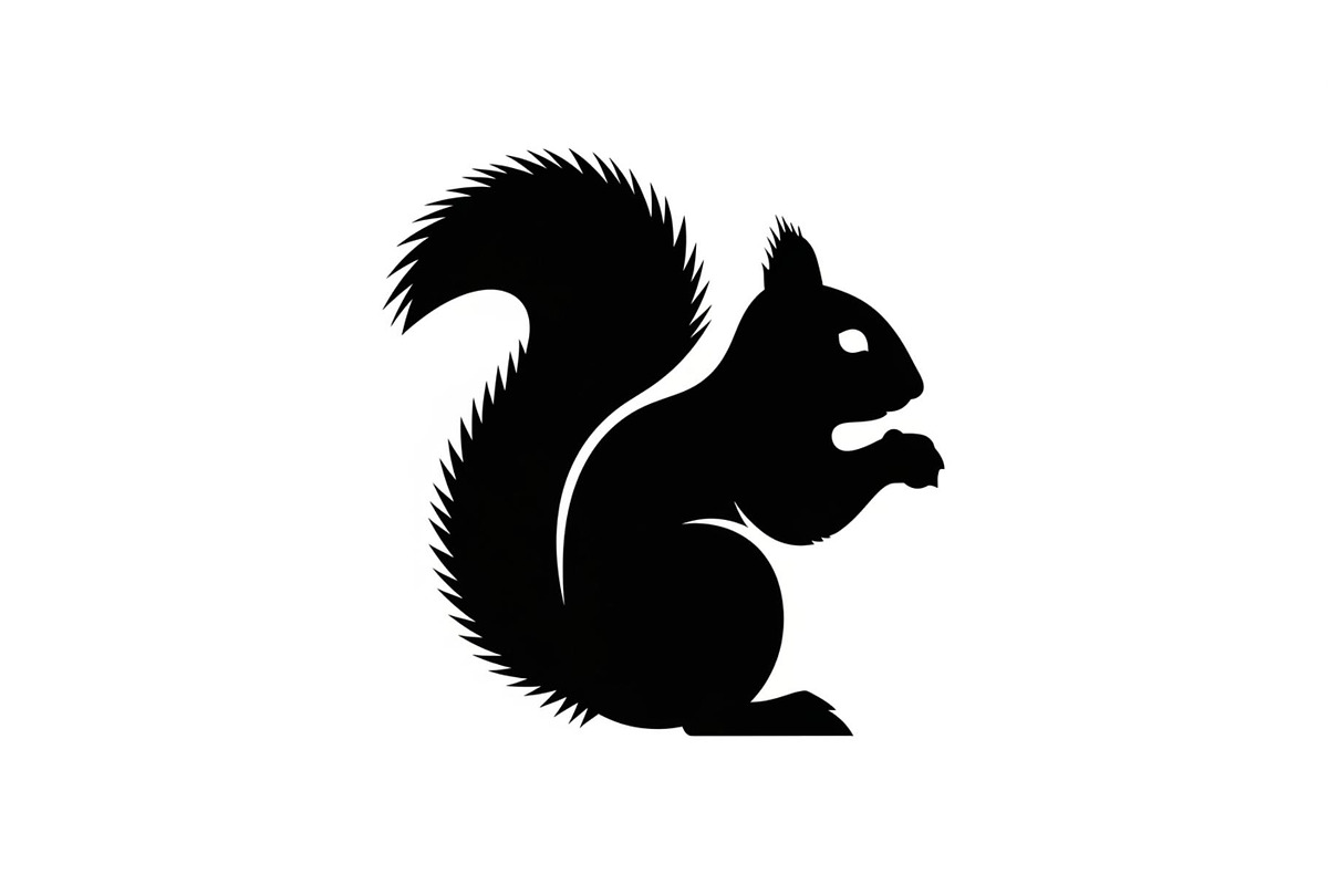 Squirrel Silhouette Vector Bundle, an Illustration by yasushie (Photo 8 of 48)