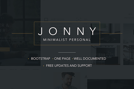 Jonny - Minimal Portfolio template