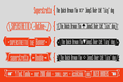 Superstretto Family banner font, a Sans Serif Font by Bellini studio (Thumbnail 2 of 17)