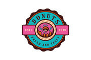 Donuts Ice Cream Logo Badges & Label, a Branding & Logo Template by Billah Hub (Thumbnail 3 of 3)