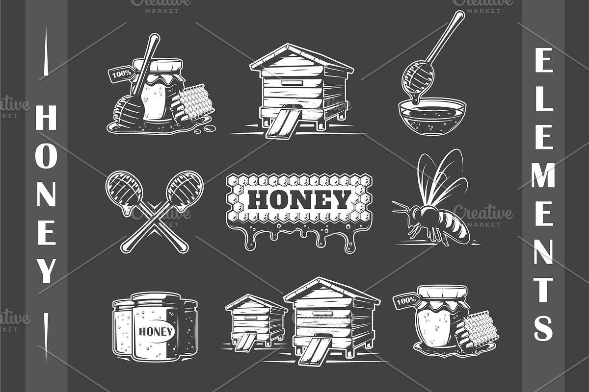 18 Honey Logos Templates, a Branding & Logo Template by Art Design (Photo 9 of 19)