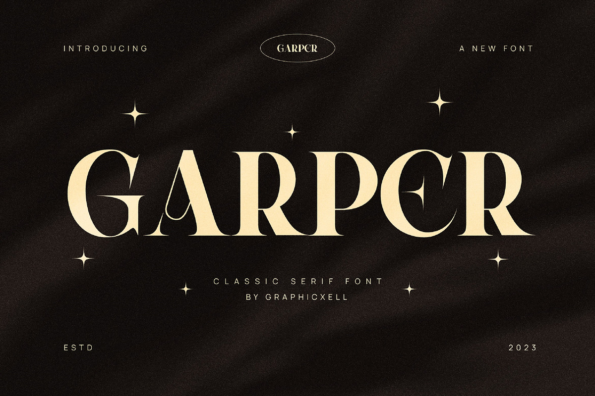 Garper Elegant Serif Font Typeface, a Serif Font by Graphicxell (Photo 1 of 10)