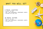 Take-Off. 5 Iconic Travel Logos, a Branding & Logo Template by Cyrah's Collection (Thumbnail 2 of 13)