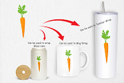 Carrot Clipart, a Graphic by Artnoy (Thumbnail 4 of 5)