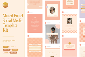 Muted Pastel Social Media Kit, a Social Media Template by Studio Provo