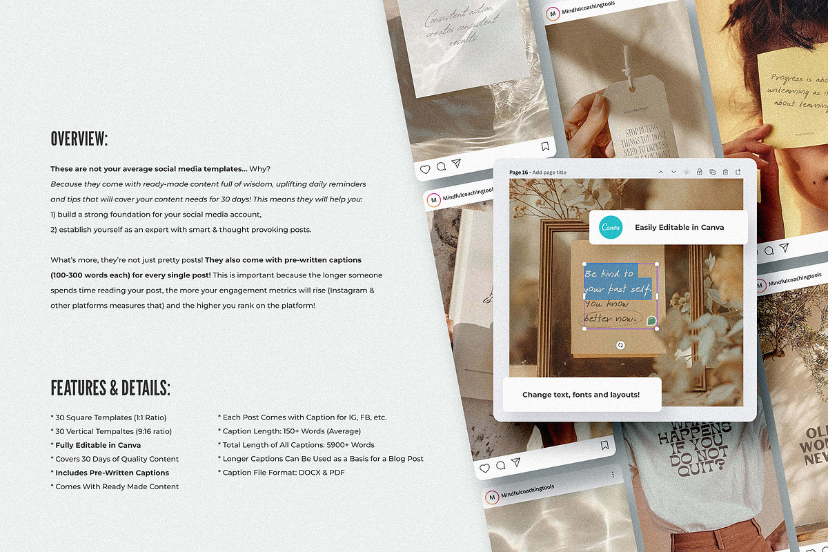 30 Days of Mindset Social Media, a Social Media Template by AndrewPixel (Photo 2 of 10)