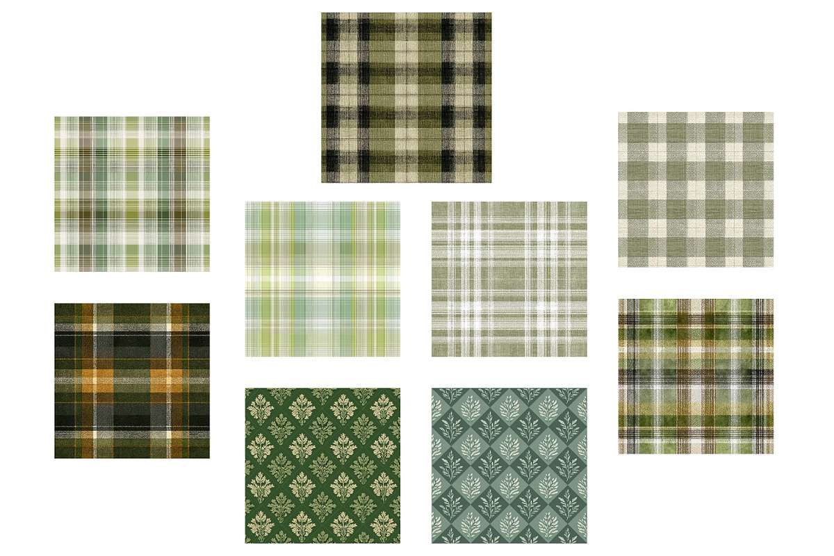 Soft sage green linen pattern, an Illustration by Designworld (Photo 3 of 5)