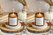 Fall Seasonal Candle Label Mockup, a Product Mockup by TatiMockup (Thumbnail 3 of 3)