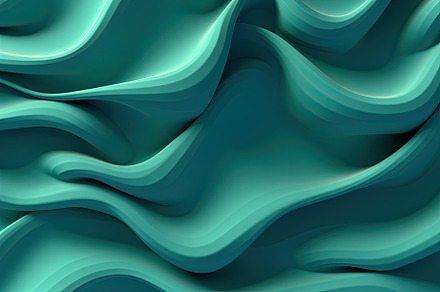 Teal 3D backdrop with seamless loops, organic patterns, dreamlike abstraction r, a Wallpaper Photo by José Manuel Gelpi