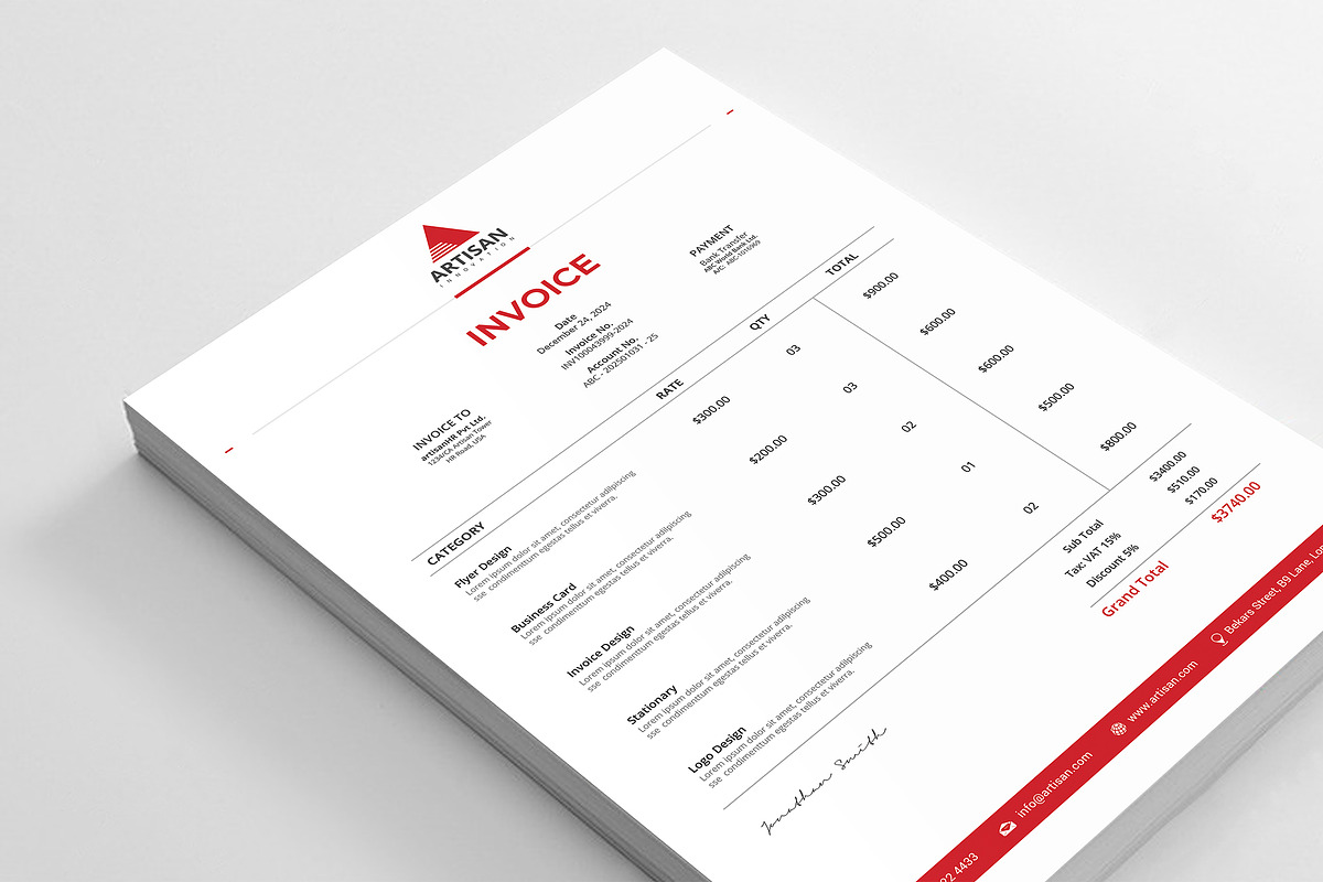 Minimal Branding Identity, a Stationery Template by artisanHR (Photo 6 of 7)