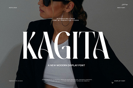 Kagita Elegant Serif Font, a Serif Font by Perfectype